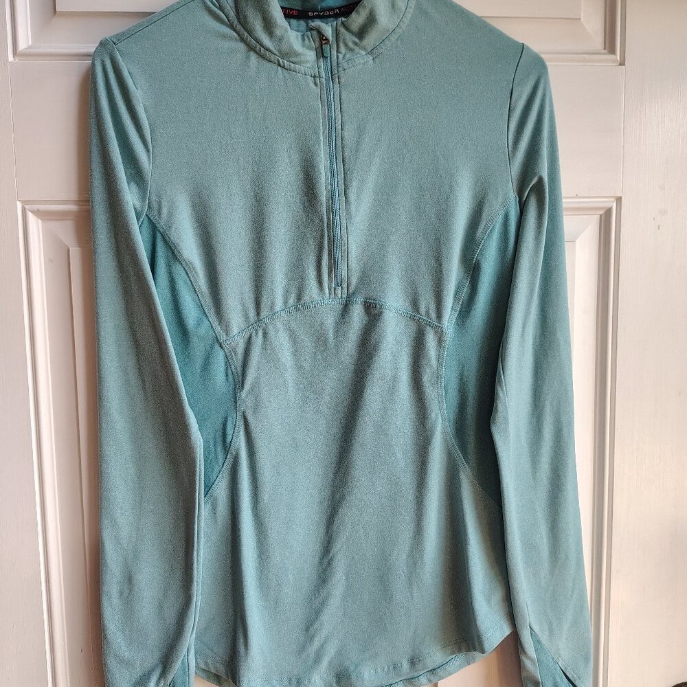 Women's Spyder 1/4 zip, lightweight size small